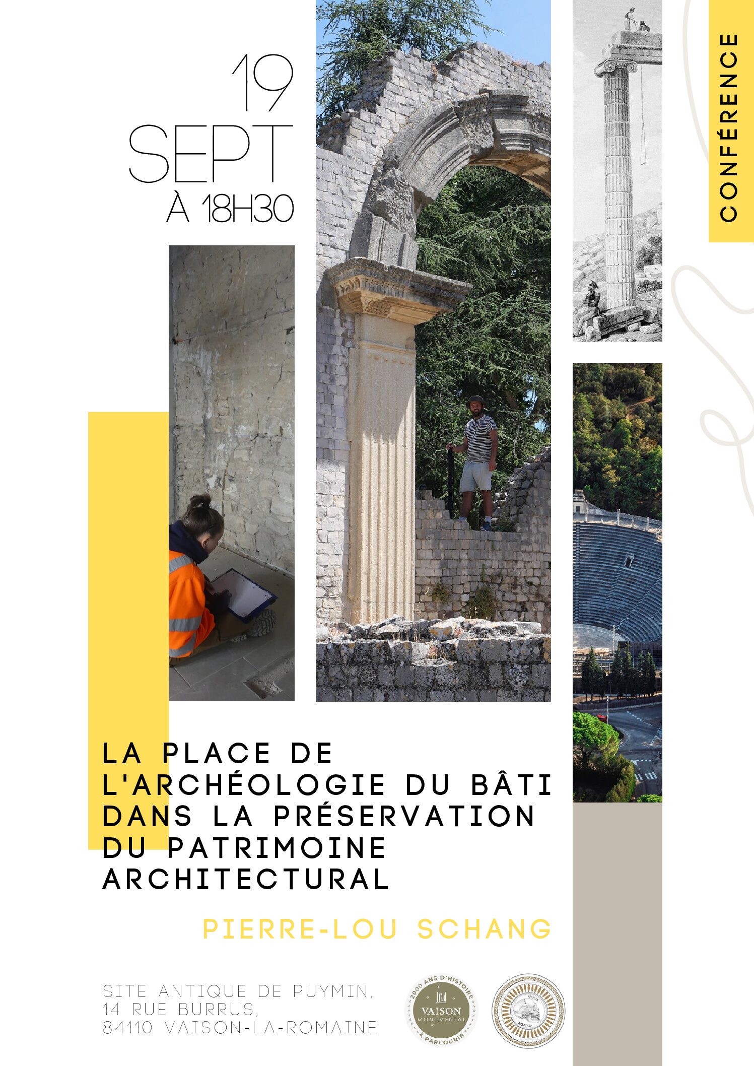 CONFÉRENCE | LA PLACE DE L&rsquo;ARCHÉOLOGIE DU BÂTI DANS LA PROTECTION DU PATRIMOINE ARCHITECTURAL